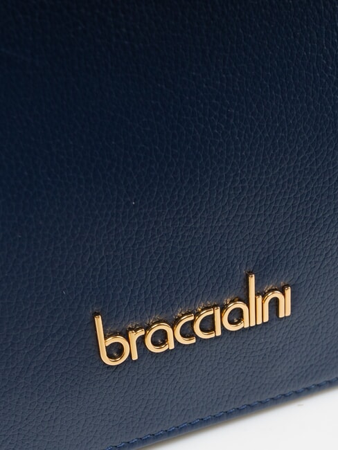 GRETA Bolso de piel con bandolera azul - Bolsos Mujer