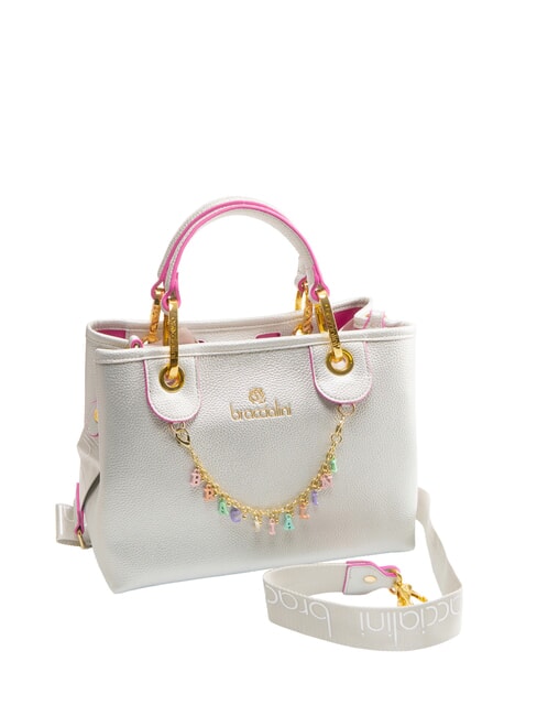 BETH Bolso mediano con bolsa extraíble plata - Bolsos Mujer