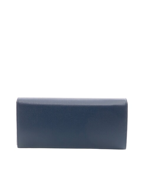 BASIC Cartera continental de piel azul - Carteras Mujer