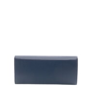 BRACCIALINI BASIC Cartera continental de piel azul - Carteras Mujer - 3