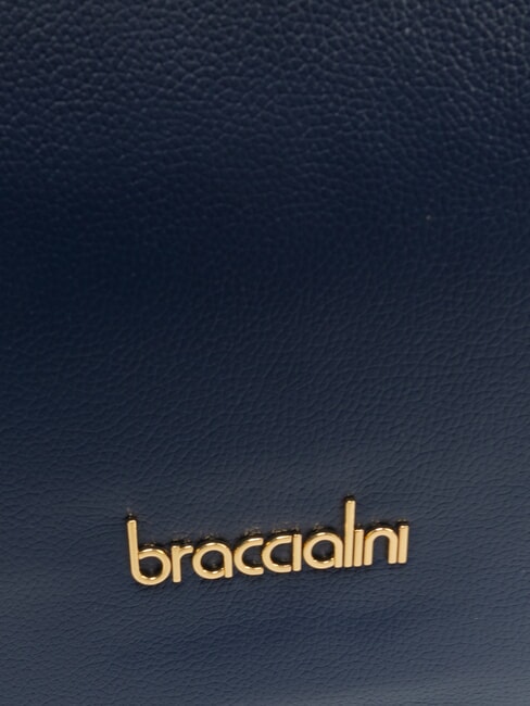 GRETA Bolso de hombro de piel azul - Bolsos Mujer