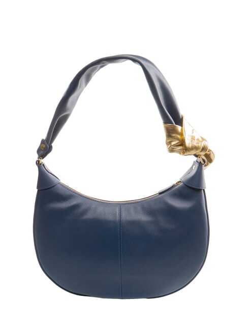 GRETA Bolso de hombro de piel azul - Bolsos Mujer