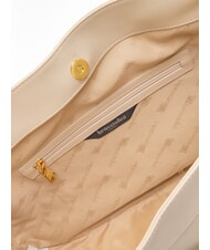 BRACCIALINI GRETA Bolso de hombro de piel beige - Bolsos Mujer - 5