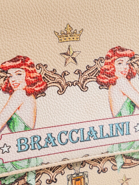 BRITNEY Bolso de hombro con solapa beige - Bolsos Mujer