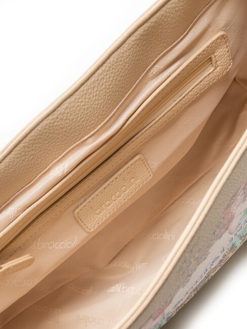 BRITNEY Bolso de hombro con solapa beige - Bolsos Mujer