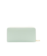 BRACCIALINI BASIC Cartera de cuero con cremallera celestial - Carteras Mujer - 3