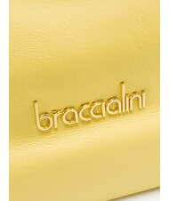 BRACCIALINI SOFIA Bolso de piel con pequeñas flores amarillo - Bolsos Mujer - 3