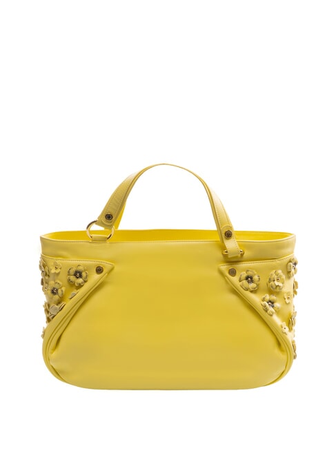SOFIA Bolso de piel con pequeñas flores amarillo - Bolsos Mujer
