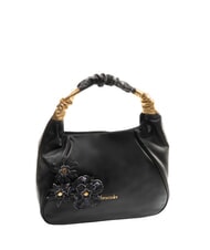 BRACCIALINI SARA Bolso hobo de piel con flores - Bolsos Mujer