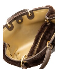 BRACCIALINI BETH FUR Bolso de mano con clutch marr&oacute;n - Bolsos Mujer - 5