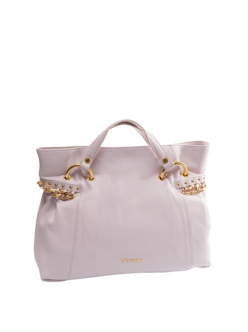 NORA bolso de cuero martillado lila - Bolsos Mujer