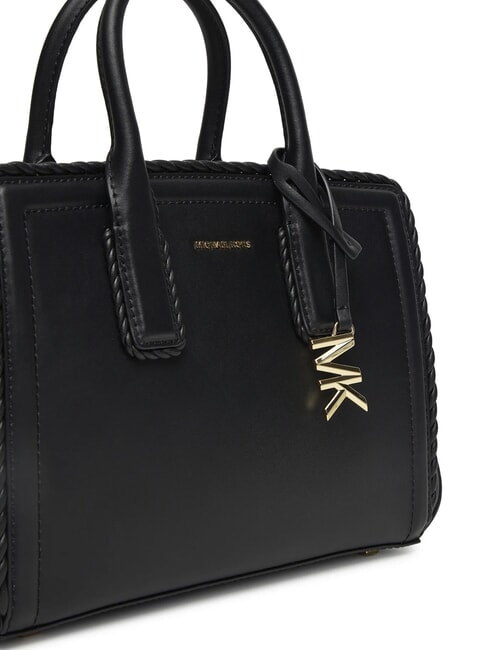 LAILA Bolso de piel con correa para el hombro negro - Bolsos Mujer