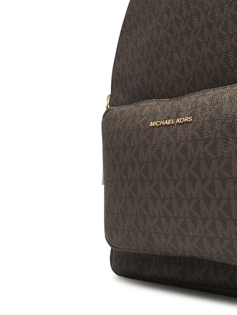 TANNER Mochila con estampado integral del logo brn/bellota - Bolsos Mujer