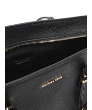 MICHAEL KORS QUINN Bolsa de compras de cuero negro - Bolsos Mujer - 5