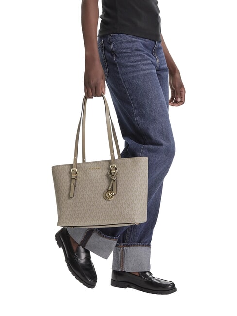 QUINN Bolsa de compras con estampado integral del logotipo abedul - Bolsos Mujer