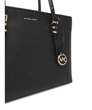 MICHAEL KORS QUINN Bolsa de compras mediana de piel negro - Bolsos Mujer - 3