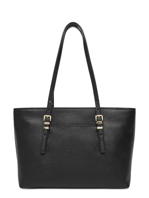 QUINN Bolsa de compras mediana de piel negro - Bolsos Mujer