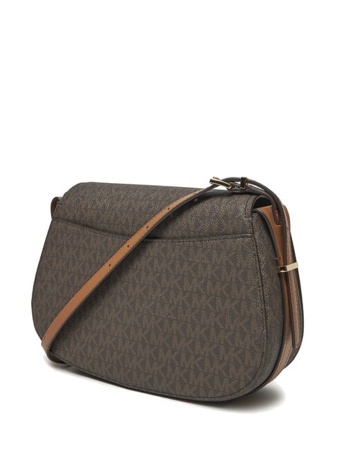 LYDIA Bolso de hombro con solapa brn/bellota - Bolsos Mujer