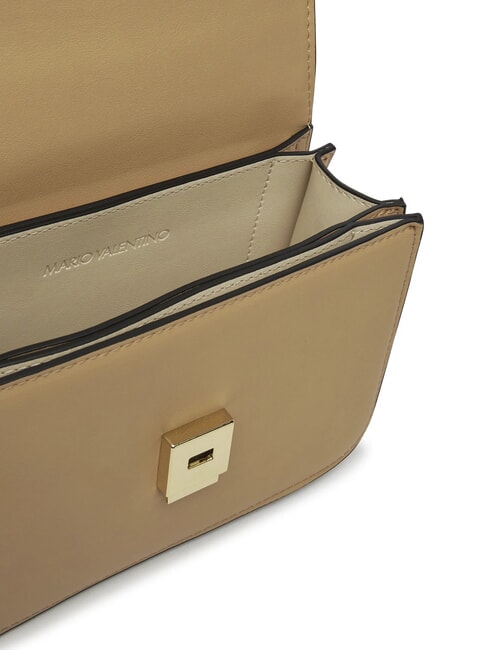 FLAP RE Mini bolso de hombro con solapa beige - Bolsos Mujer