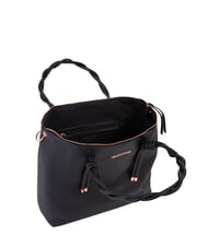 MARIO VALENTINO SCARLETT RE Bolso de hombro con asas trenzadas negro - Bolsos Mujer - 4