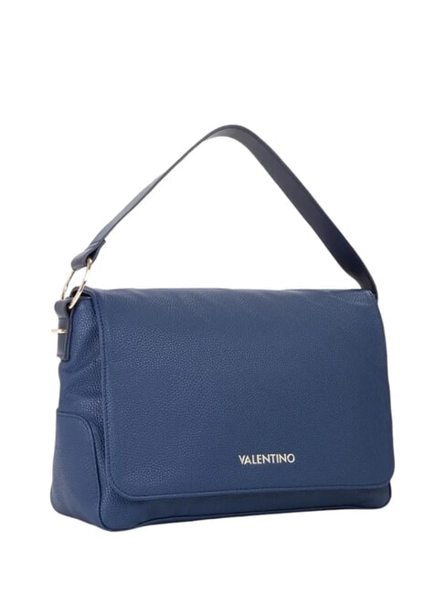 PEONIES RE Bolso de hombro con solapa azul - Bolsos Mujer