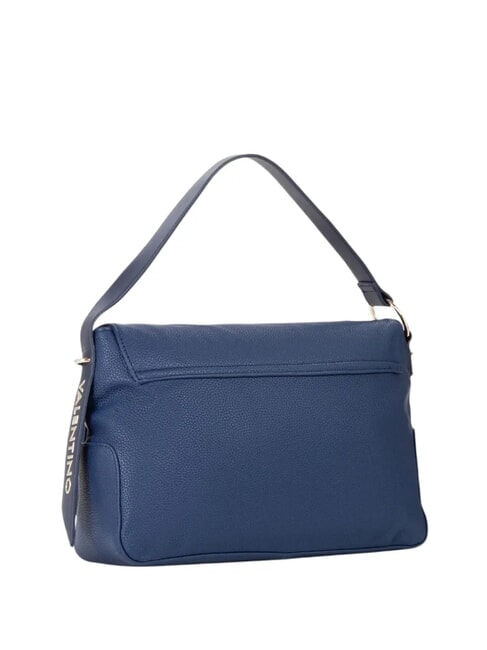 PEONIES RE Bolso de hombro con solapa azul - Bolsos Mujer