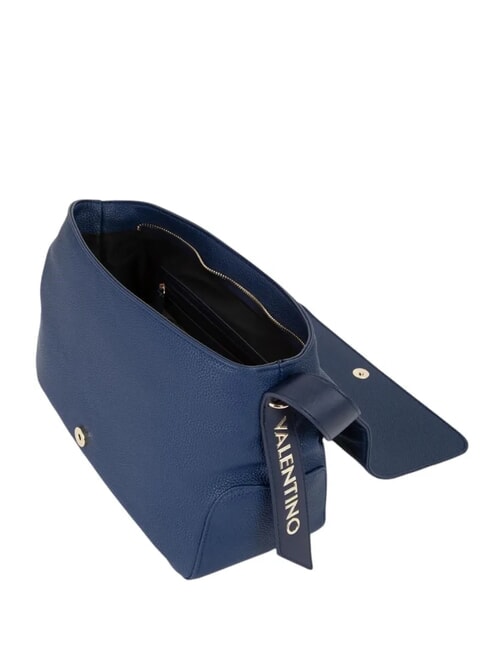 PEONIES RE Bolso de hombro con solapa azul - Bolsos Mujer