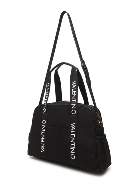 CANDLE Bolso bandolera de lona con correa para el hombro negro - Bolsos Mujer