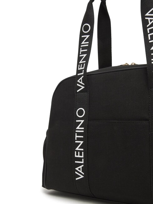 CANDLE Bolso bandolera de lona con correa para el hombro negro - Bolsos Mujer