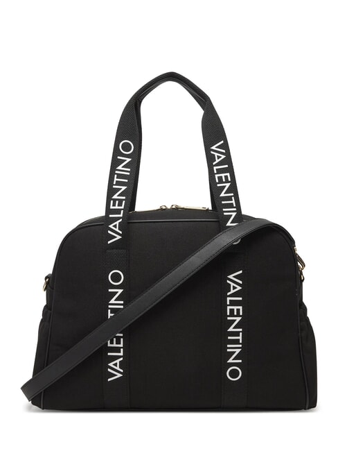 CANDLE Bolso bandolera de lona con correa para el hombro negro - Bolsos Mujer