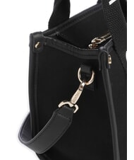 MARIO VALENTINO CANDLE Bolso peque&ntilde;o de lona negro - Bolsos Mujer - 3