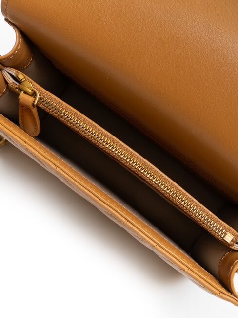 LOVE CLICK MINI Bolso de napa acolchada turrón-oro antiguo - Bolsos Mujer
