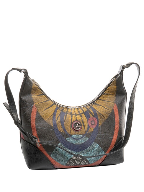 PLANETARIUM Bolso de hombro planeta.impresi&oacute;n negra - Bolsos Mujer