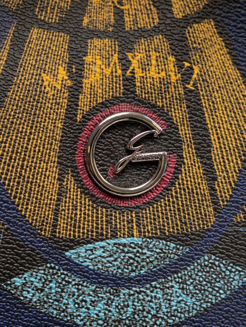 PLANETARIUM Bolso de hombro planeta.impresi&oacute;n negra - Bolsos Mujer