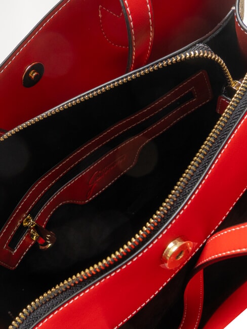 PLANETARIUM Bolso de hombro tipo shopper rojo - Bolsos Mujer