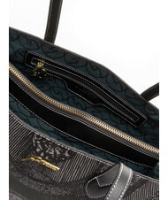 GATTINONI PLANETARIUM Bolso tote de hombro monocromático gris claro/negro - Bolsos Mujer - 5