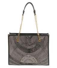 GATTINONI PLANETARIUM Bolso de hombro con asa de cadena monocromático gris claro/negro - Bolsos Mujer - 4