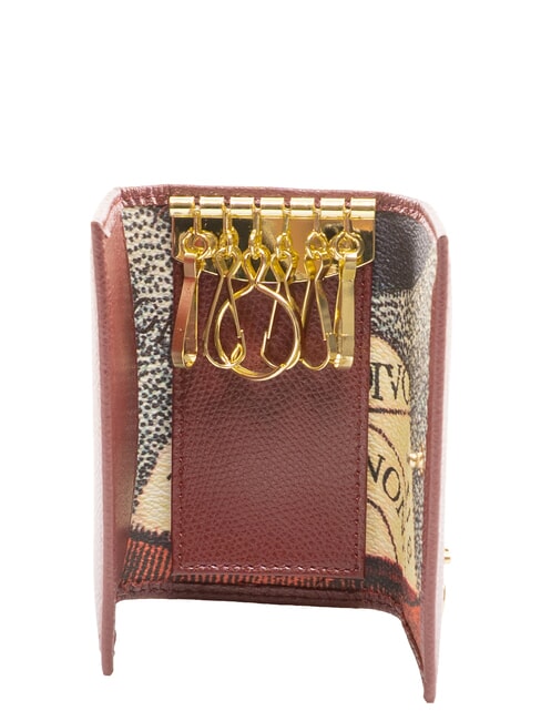 PLANETARIUM Estuche para llaves estampado burdeos/planetario - Llaveros