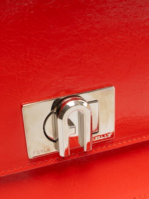 1927 Bolso de hombro, de piel fuego - Bolsos Mujer