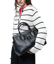 COCCINELLE YORK Bolso de piel con hebilla negro - Bolsos Mujer - 4