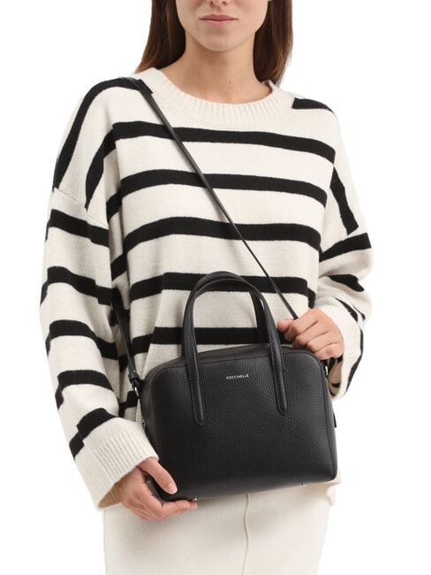 SWAP Bolso de piel tipo cartera con bandolera rosetas - Bolsos Mujer