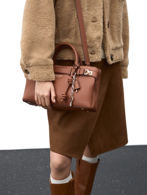 GREGORIA Bolso mediano con bandolera COGNAC - Bolsos Mujer