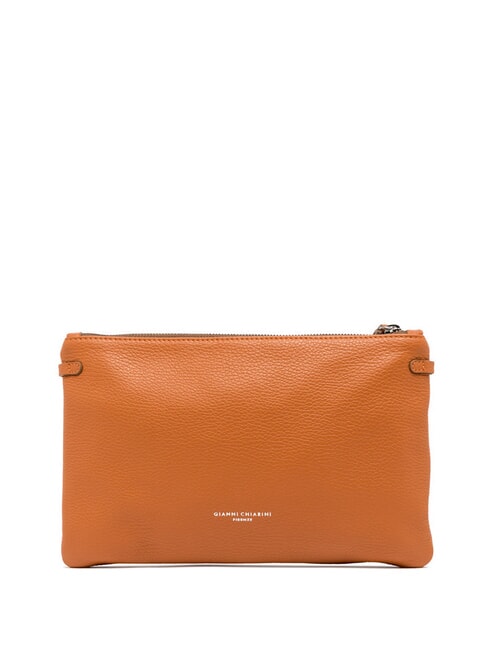 HERMY Bolso tipo sobre de piel con bandolera condimentar - Bolsos Mujer