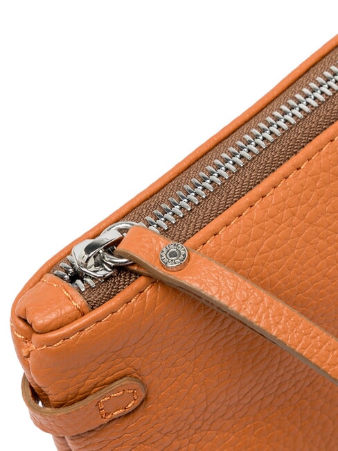 HERMY Bolso tipo sobre de piel con bandolera condimentar - Bolsos Mujer