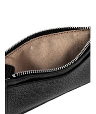 GIANNI CHIARINI GRAIN Cartera plana de piel con cremallera negro - Carteras Mujer - 5
