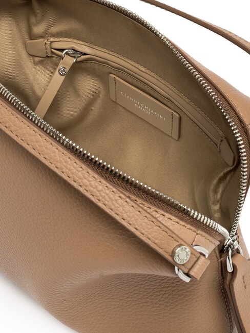 ALIFA Bolso de piel con bandolera arcilla - Bolsos Mujer