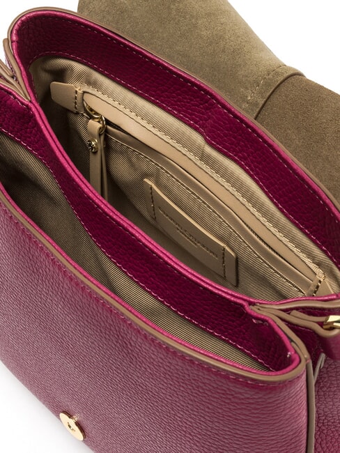 HELENA ROUND Bolso de piel con doble bandolera flor del desierto - Bolsos Mujer