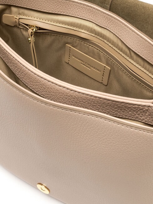 HELENA ROUND Bolso bandolera pequeño de piel sal rosa - Bolsos Mujer