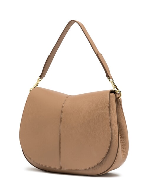 HELENA ROUND Bolso bandolera pequeño de piel arcilla - Bolsos Mujer