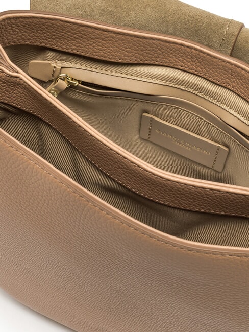 HELENA ROUND Bolso bandolera pequeño de piel arcilla - Bolsos Mujer